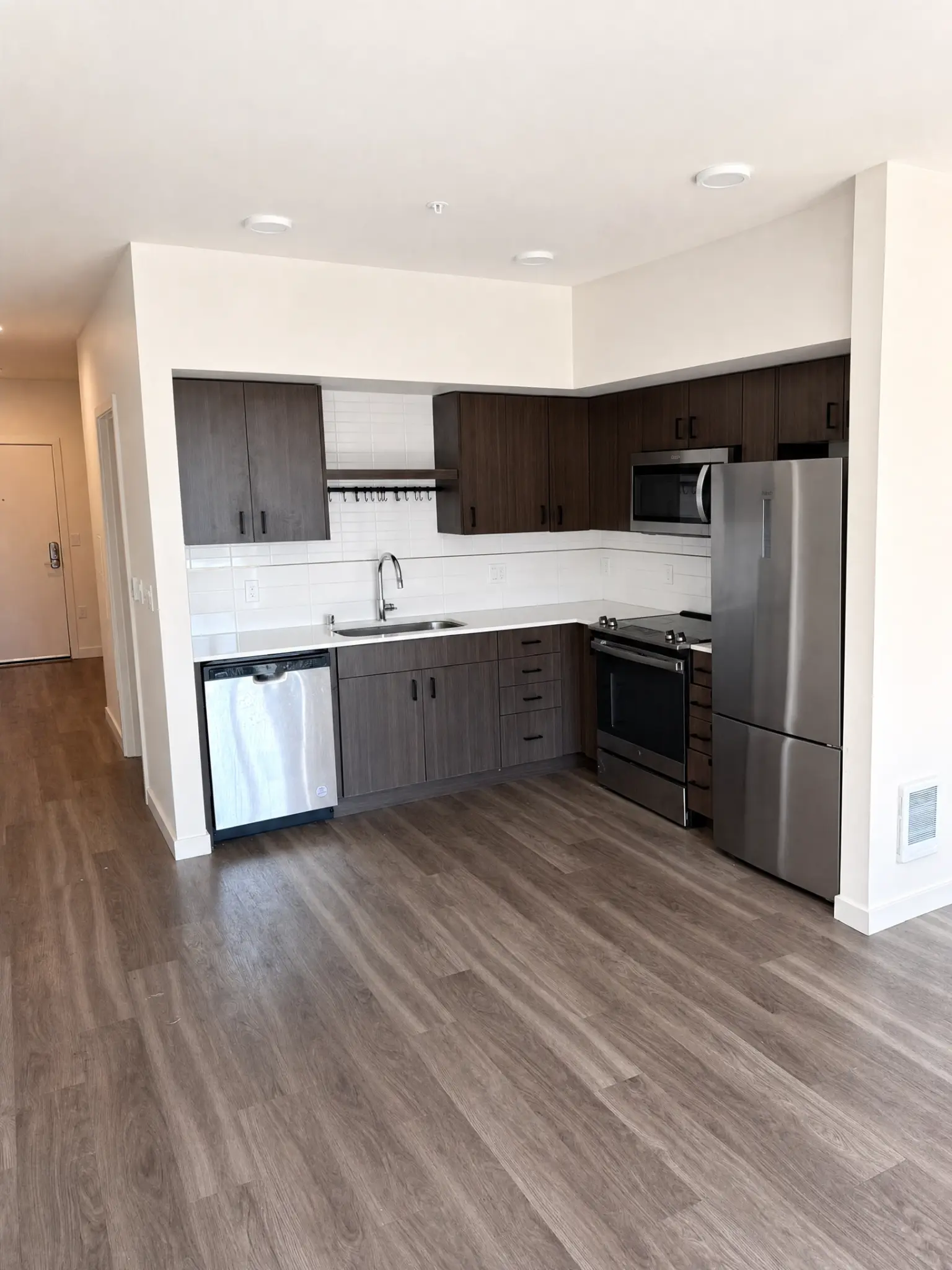 Modern apartment and condo kitchen interior wall and ceiling painting in Redmond, WA